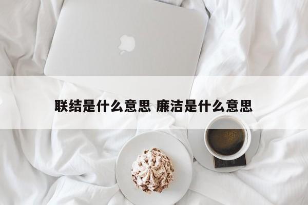 联结是什么意思 廉洁是什么意思