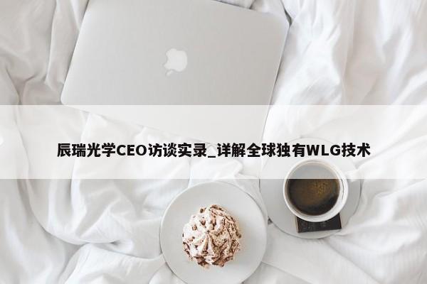 辰瑞光学CEO访谈实录_详解全球独有WLG技术