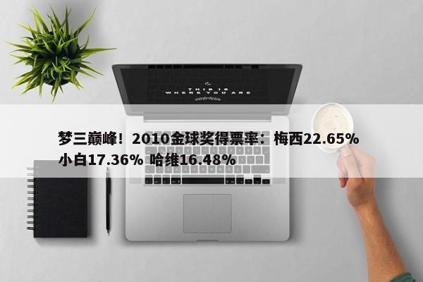 梦三巅峰！2010金球奖得票率：梅西22.65% 小白17.36% 哈维16.48%