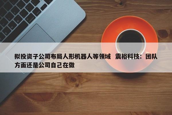 拟投资子公司布局人形机器人等领域  震裕科技：团队方面还是公司自己在做