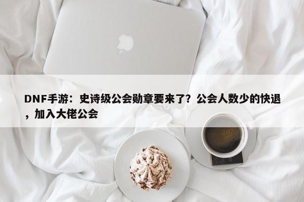 DNF手游：史诗级公会勋章要来了？公会人数少的快退，加入大佬公会