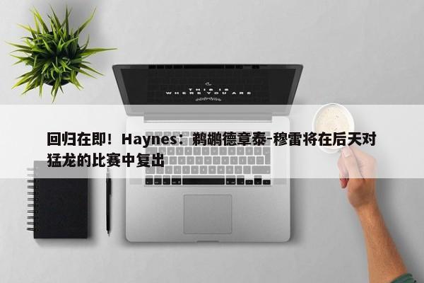 回归在即！Haynes：鹈鹕德章泰-穆雷将在后天对猛龙的比赛中复出